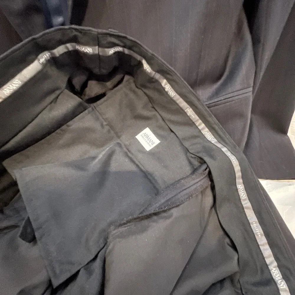 Armani Dark Pinstripe Suit - Picture 5 of 11
